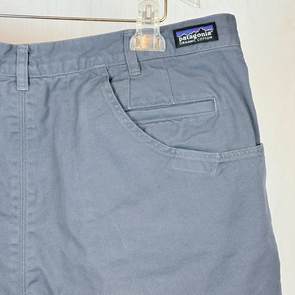 Patagonia Stand Up Shorts Mens 40 Blue Gray Organic Cotton Canvas 57227 SP11 - Picture 7 of 10